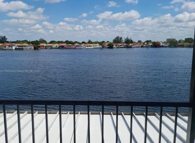 a view of lake and city