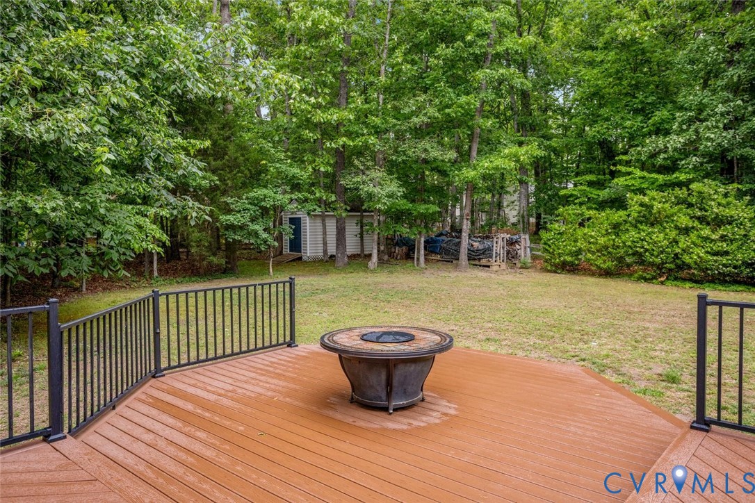 2611 Olde Stone Road Midlothian, VA 23113 - Photo 34 of 45 Deck with gas fire pit