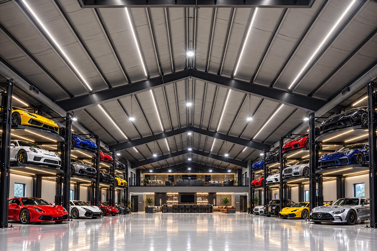13920 Stirling Road Southwest Ranches, FL 33330 - Photo 72 of 81 Ultra-luxury three-tier supercar garage