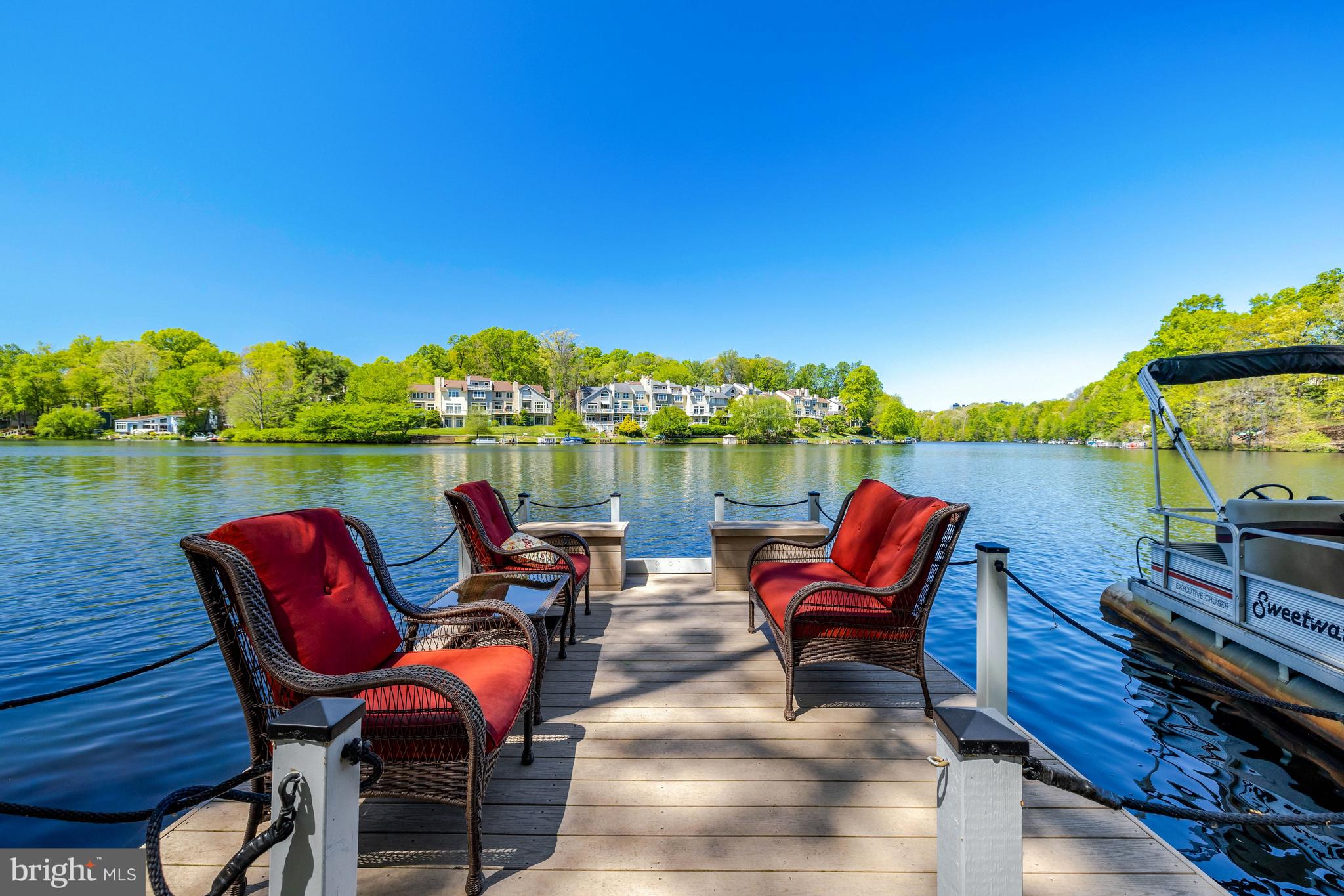 11024 Thrush Ridge Road Reston, VA 20191 - Photo 47 of 63 Enjoy the lake with the floating deck boat!