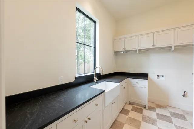 a view of walk in closet with window