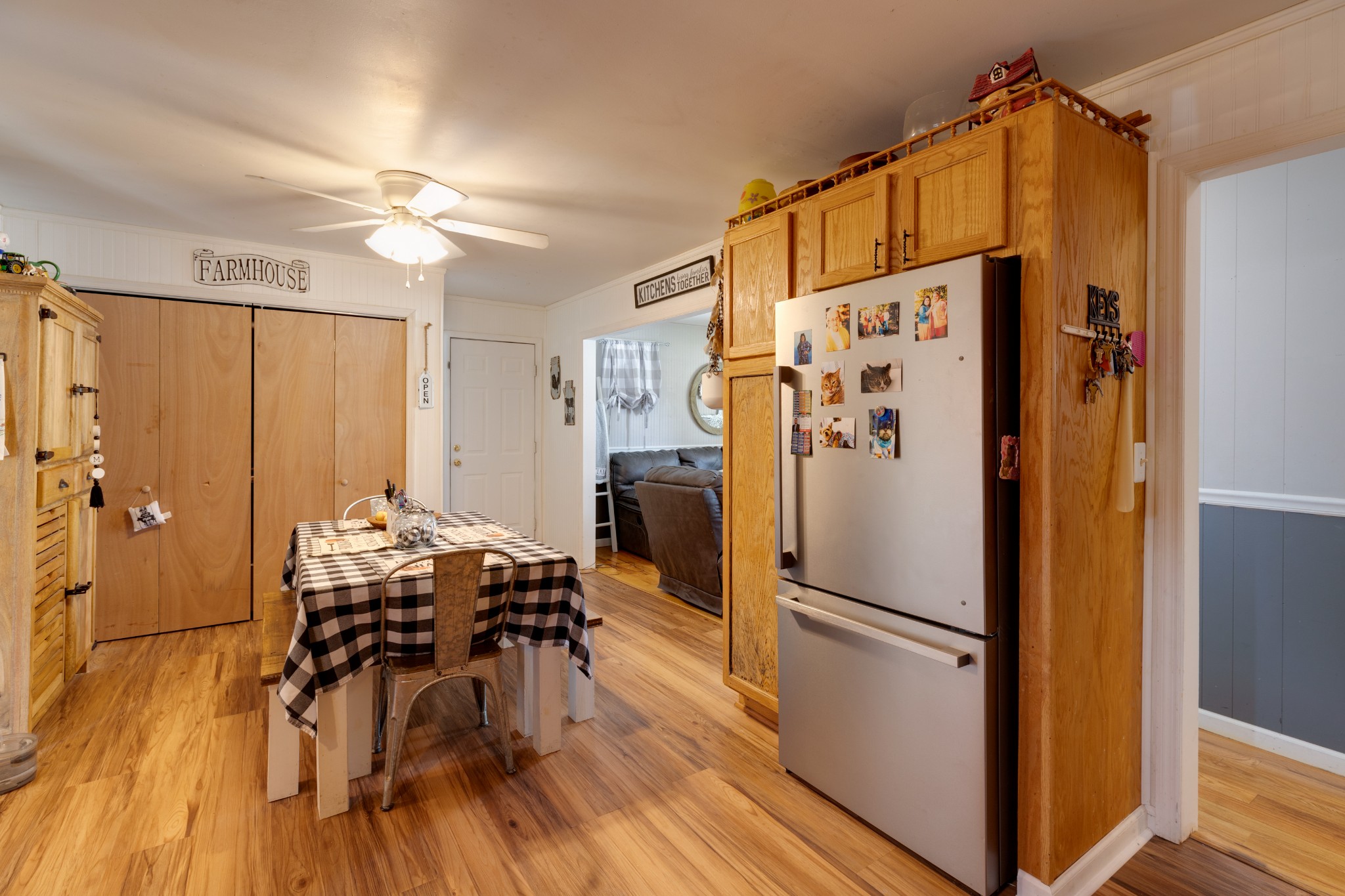 130 Mae Circle Dickson, TN 37055 - Photo 12 of 27 a kitchen with stainless steel appliances a refrigerator and a refrigerator