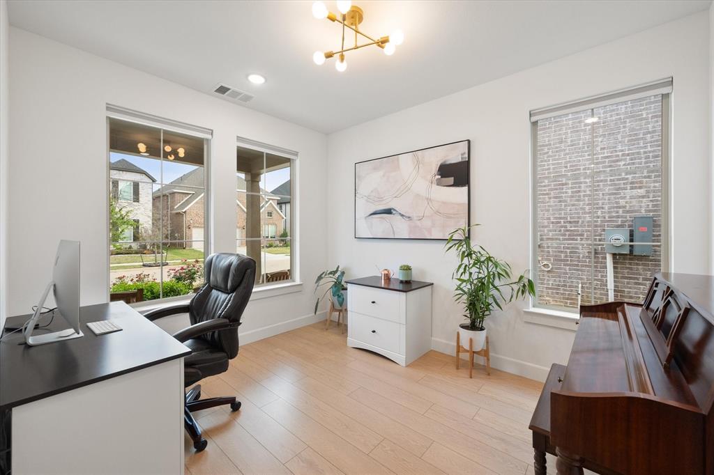 208 Scottish Way Mansfield, TX 76063 - Photo 16 of 38 Office area with light and LVP flooring!