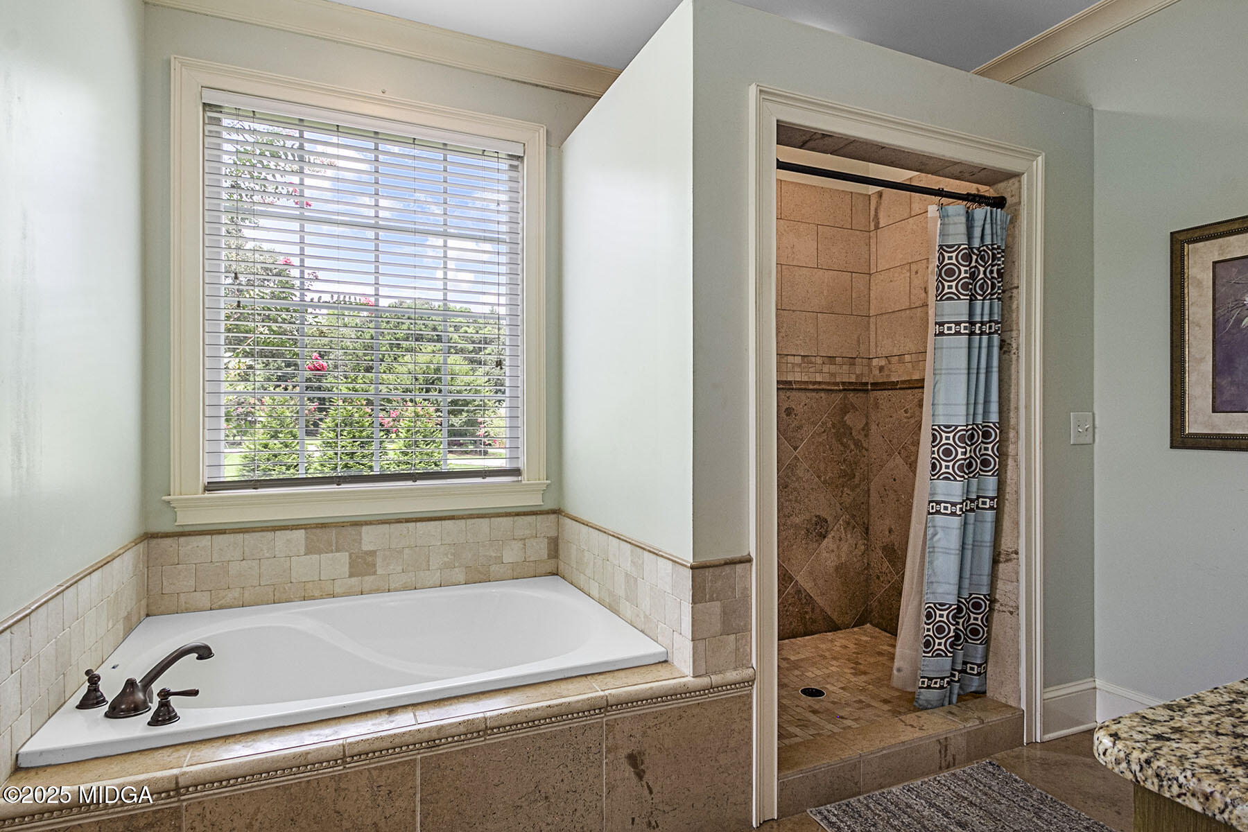 532 King Road Forsyth, GA 31029 - Photo 20 of 47 a bathroom with a bathtub and a shower