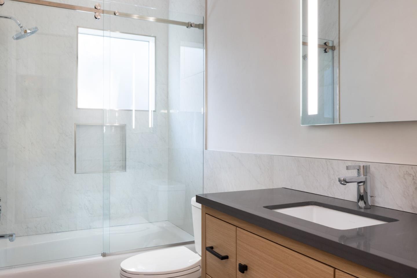 0 Southeast Se Corner Carmel, CA 93921 - Photo 20 of 39 a bathroom with a granite countertop sink toilet and shower