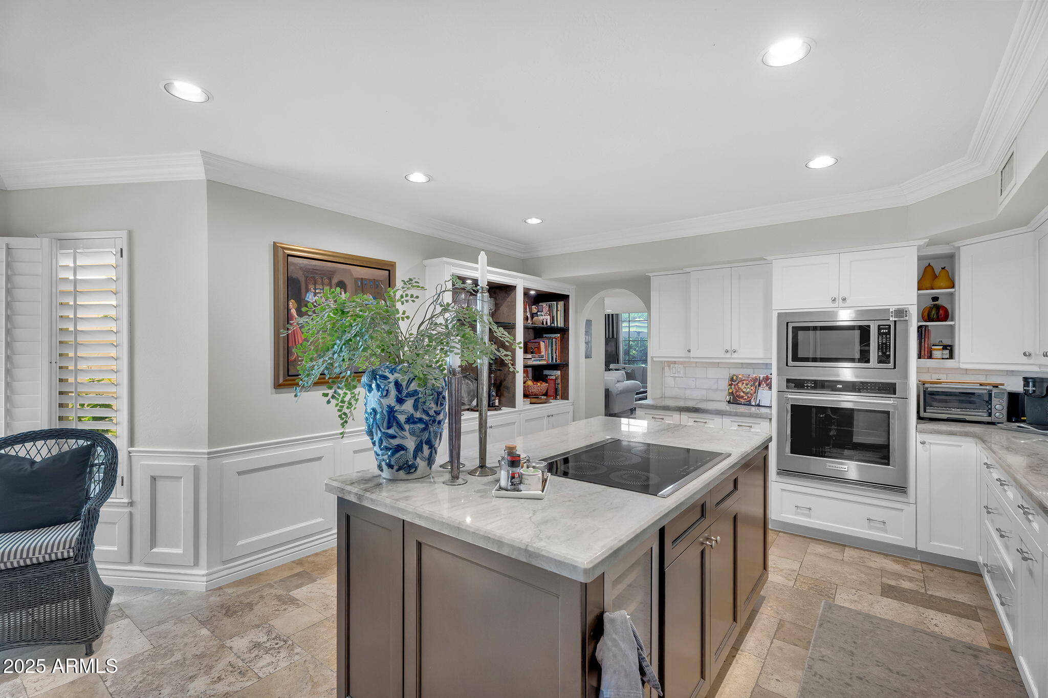 6701 North Scottsdale Road, Unit 16 Scottsdale, AZ 85250 - Photo 16 of 83 a kitchen with stainless steel appliances granite countertop a sink and a refrigerator