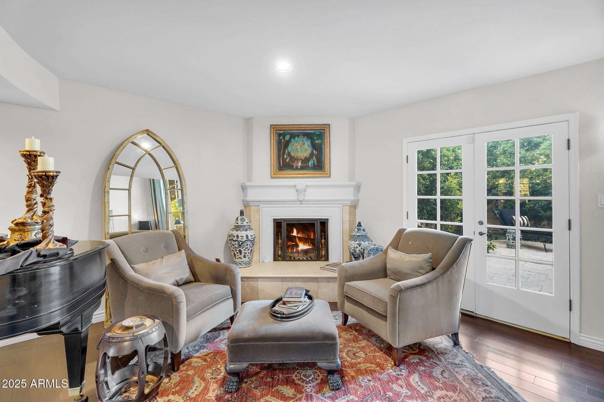 6701 North Scottsdale Road, Unit 16 Scottsdale, AZ 85250 - Photo 8 of 83 a living room with furniture and a fireplace
