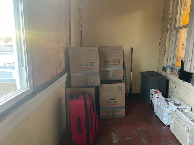 a view of storage and utility room