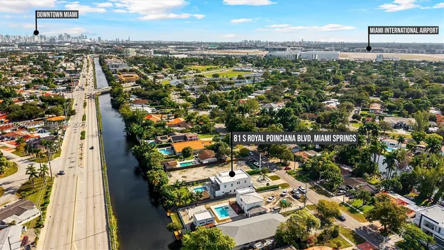 $2,535,000 | 81 South Royal Poinciana Boulevard, Miami Springs, FL 33166