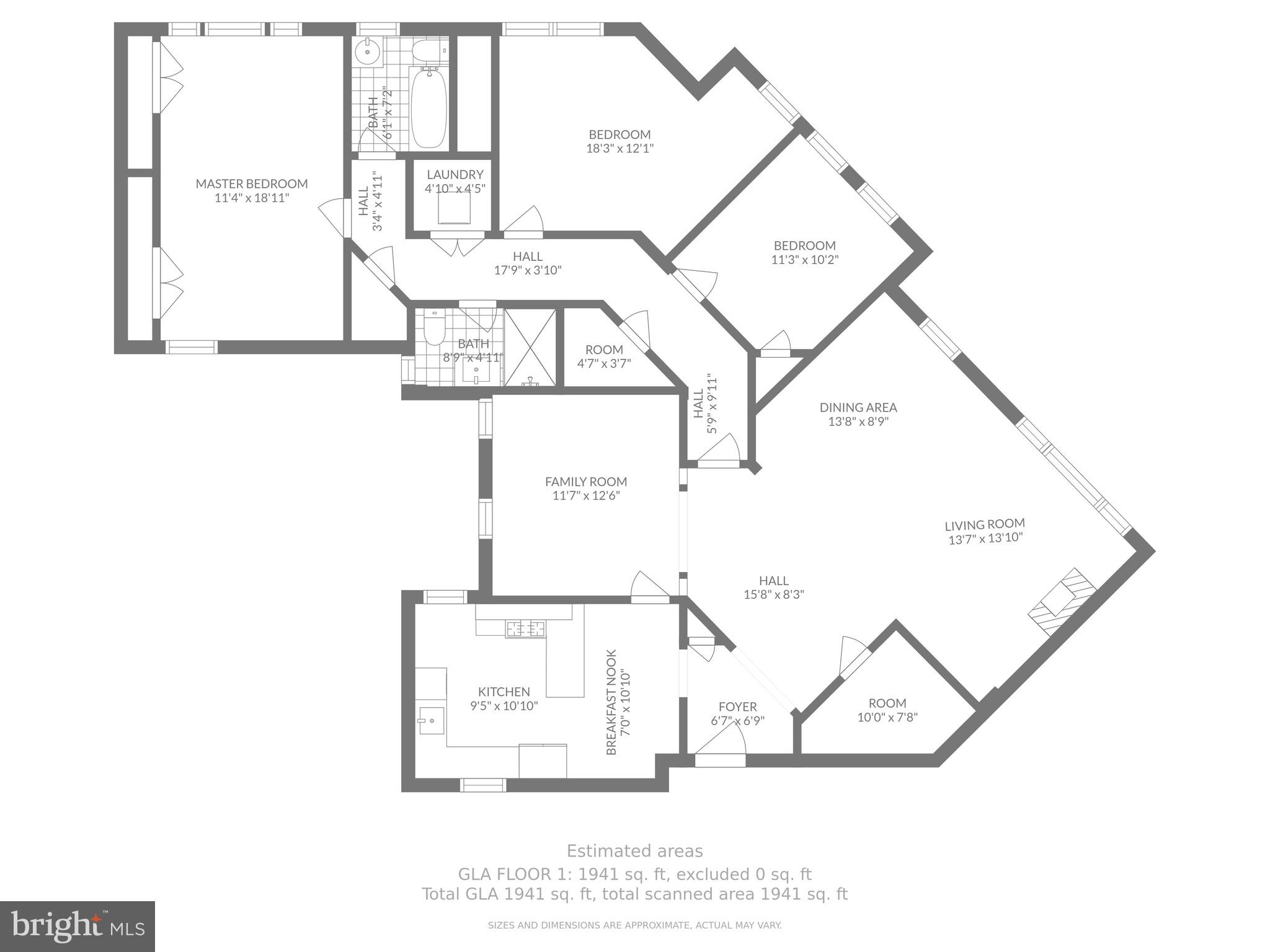 1736 Columbia Road Northwest, Unit 301 Washington, DC 20009 - Photo 3 of 68 Approximately 1,950 sq.ft. 3BR/2BA home