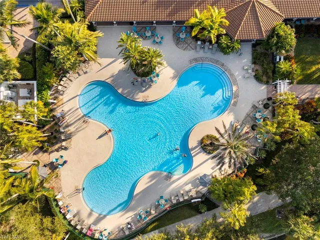 an aerial view of residential building with outdoor space