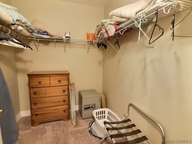 a view of a walk in closet