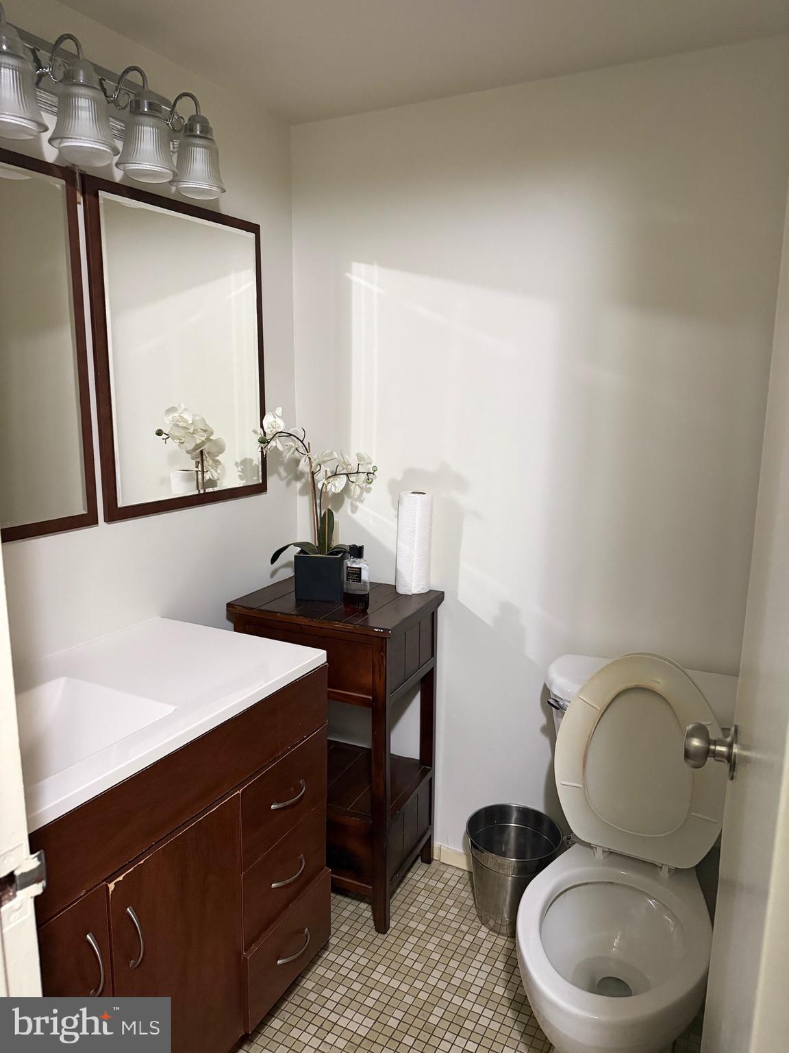 1836 Southwest Metzerott Road, Unit 1524 Hyattsville, MD 20783 - Photo 11 of 18 a bathroom with a toilet a sink and mirror