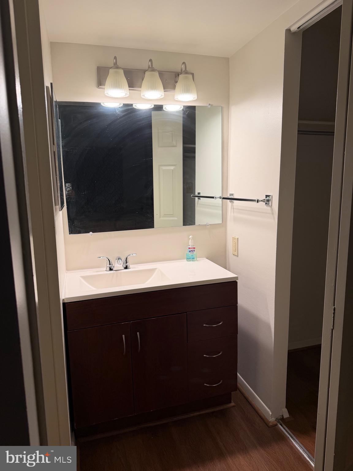 1836 Southwest Metzerott Road, Unit 1524 Hyattsville, MD 20783 - Photo 8 of 18 a bathroom with a sink and a mirror