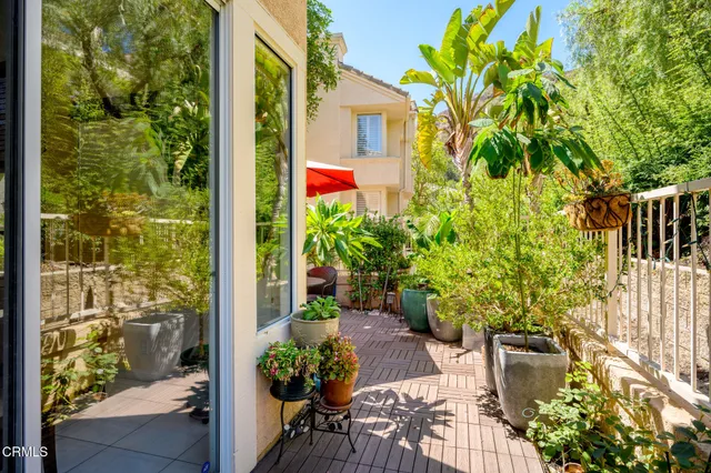 a view of lake from balcony