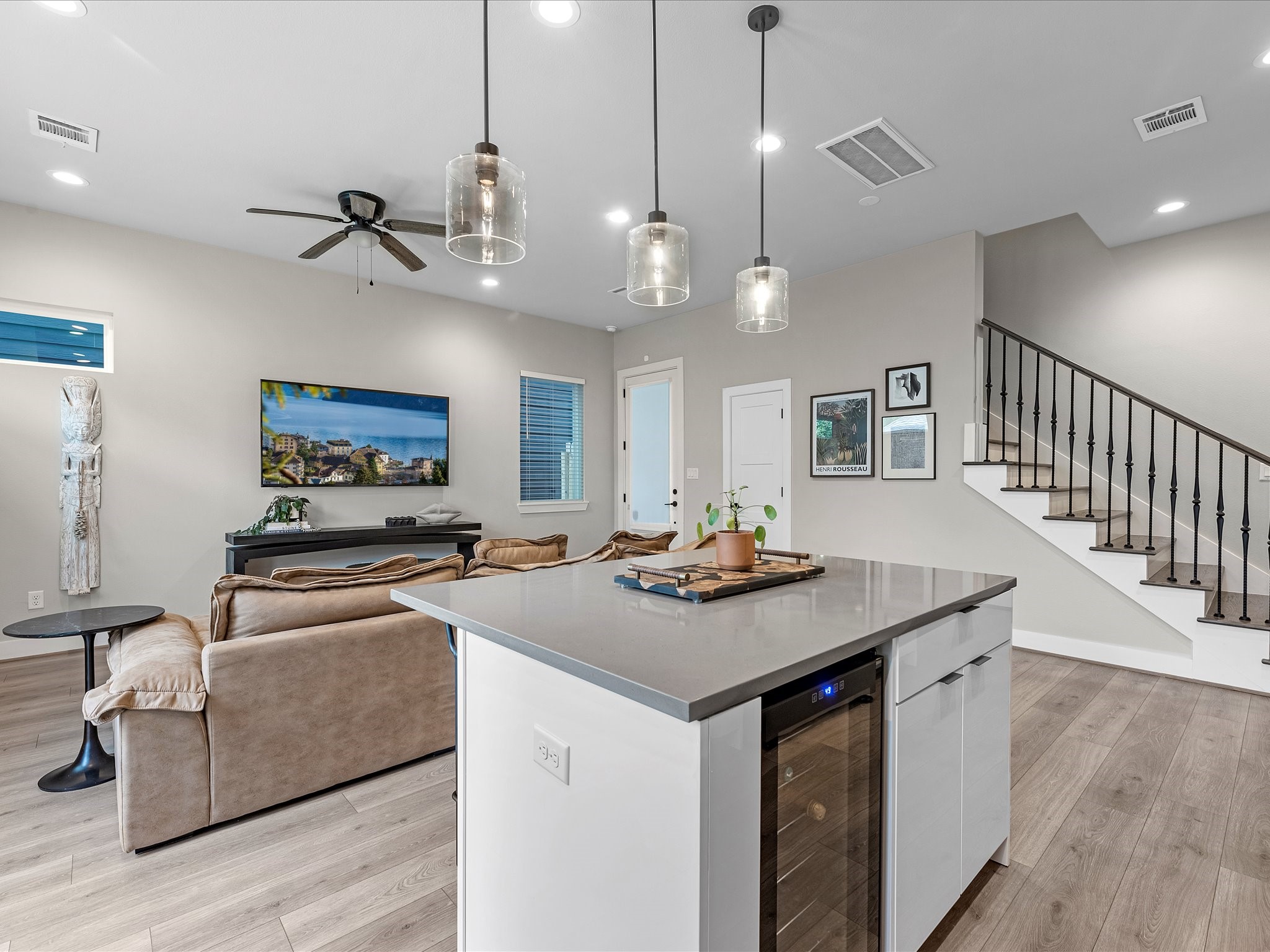 307 Charlock Street Houston, TX 77022 - Photo 10 of 17 This home features stylish, modern fixtures throughout, adding a contemporary touch to every room.