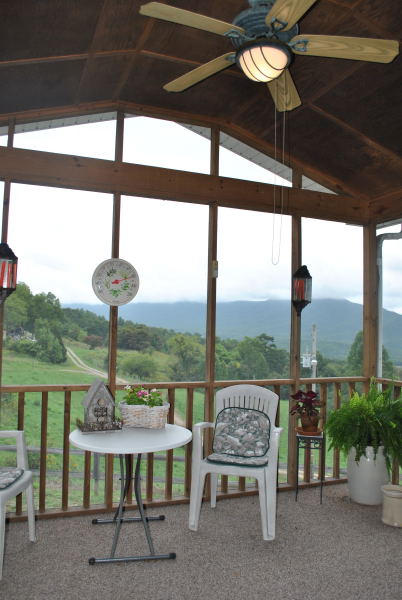 3467 Half Acre Of Rocks Road Elliston, VA 24087 - Photo 42 of 61 a view of a chairs and table in patio