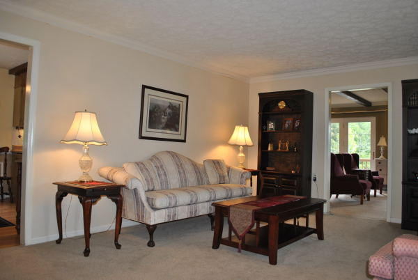 3467 Half Acre Of Rocks Road Elliston, VA 24087 - Photo 10 of 61 a living room with furniture and a lamp
