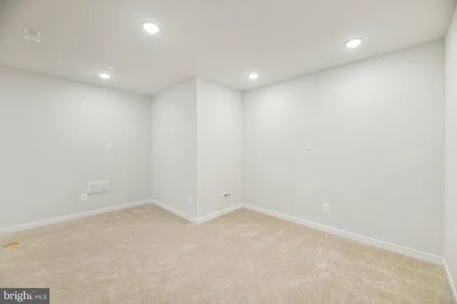 a living room with a large window