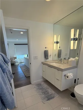 a view of a floor to a room