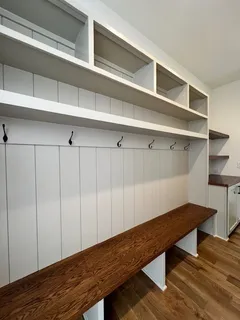 a view of wooden floor