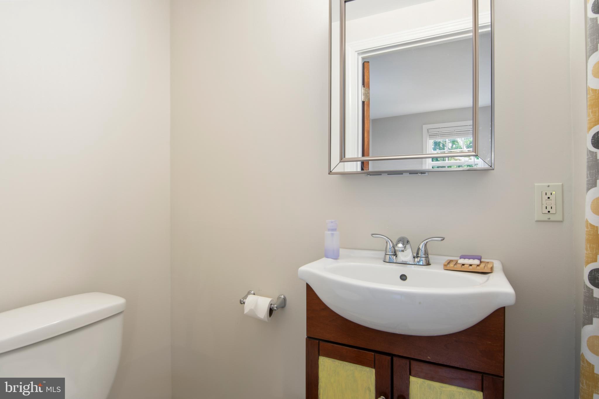 18708 York Road Parkton, MD 21120 - Photo 31 of 59 a bathroom with a sink a mirror and a toilet