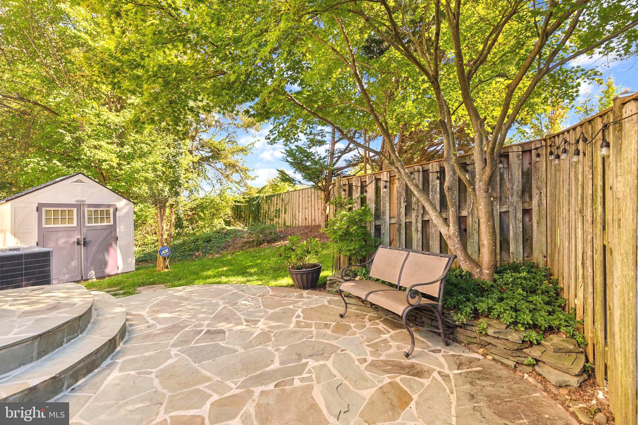 7299 Olde Lantern Way Springfield, VA 22152 - Photo 40 of 50 Wrap-around large slate patio