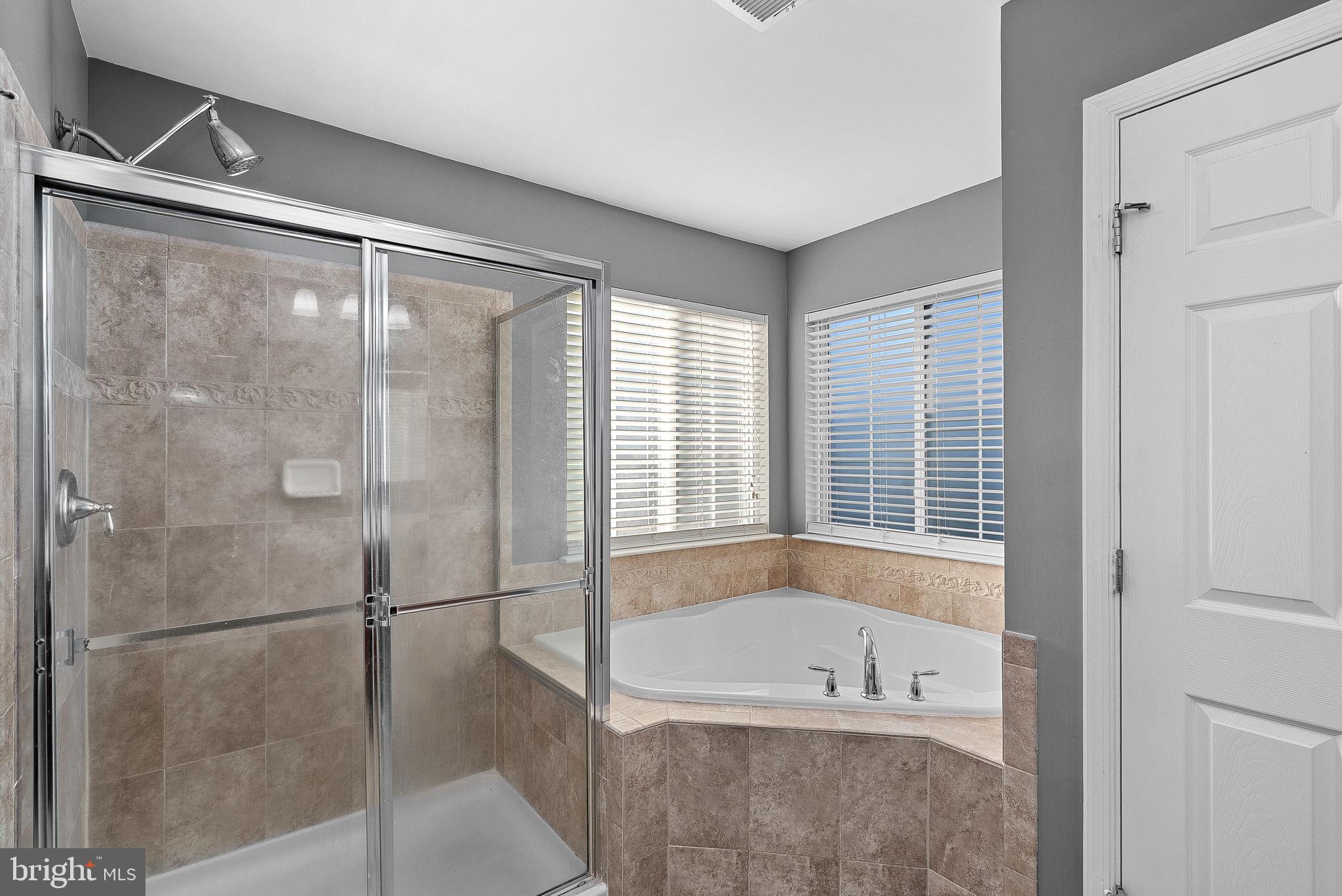 809 Devonshire Circle Purcellville, VA 20132 - Photo 22 of 36 a bathroom with a large tub a shower and view