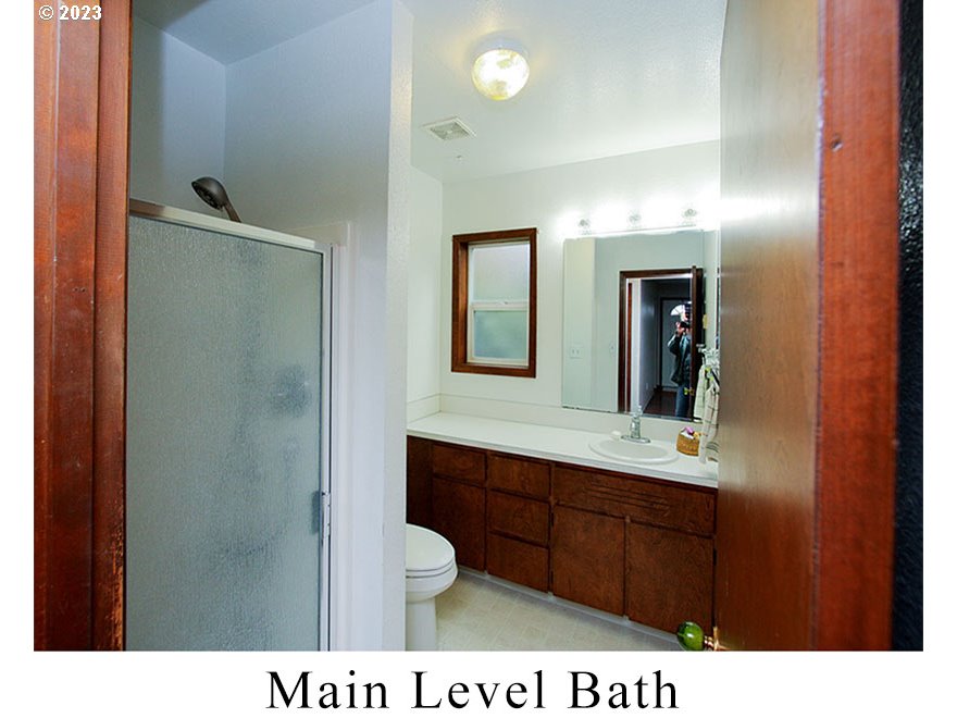 2514 Northwest 209th Street Ridgefield, WA 98642 - Photo 19 of 32 a bathroom with a sink a toilet and mirror