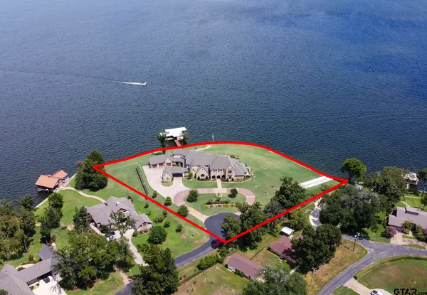 an outdoor space with furniture