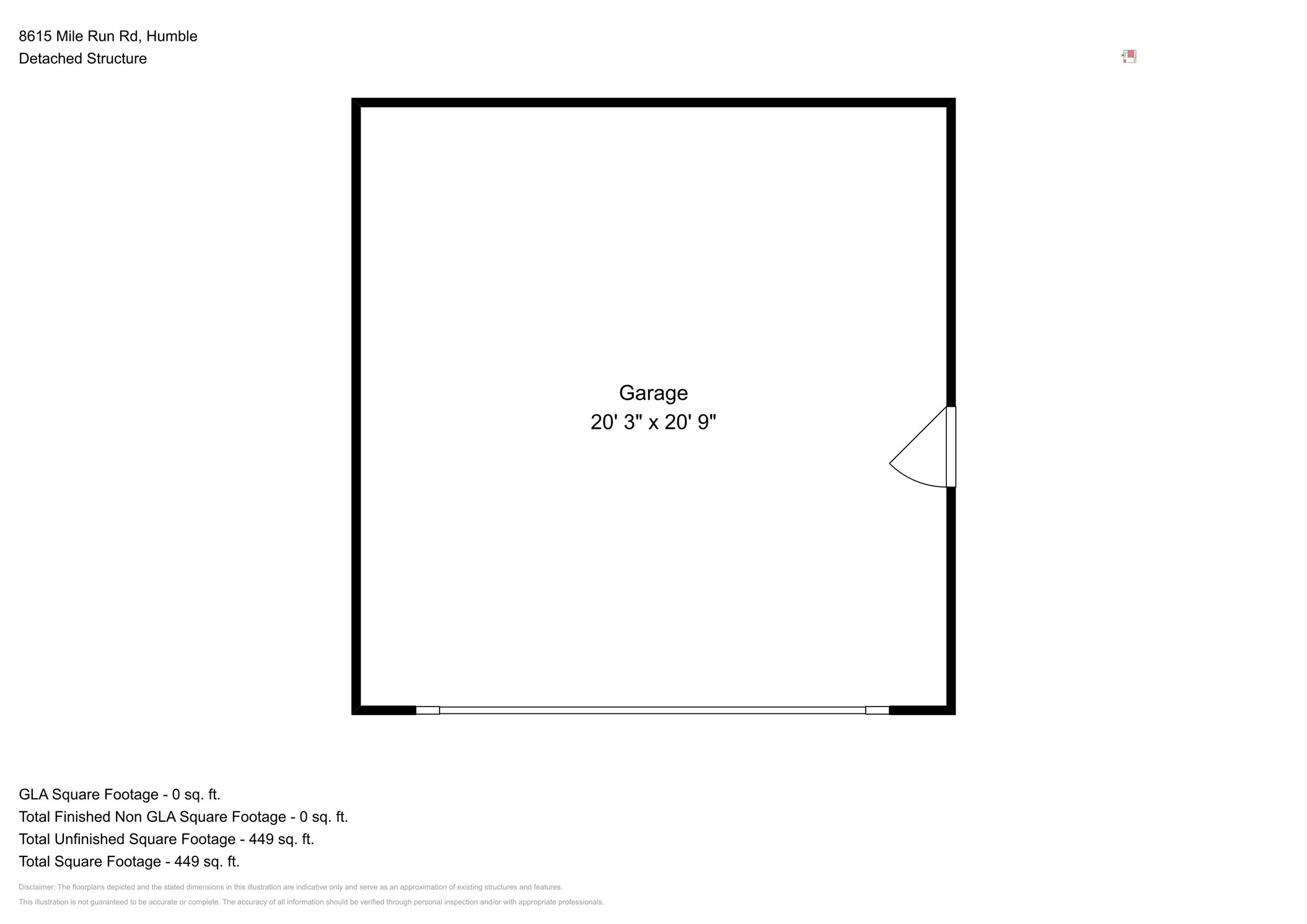 8615 Mile Run Road Humble, TX 77346 - Photo 18 of 19 a picture of a room with a floor plan