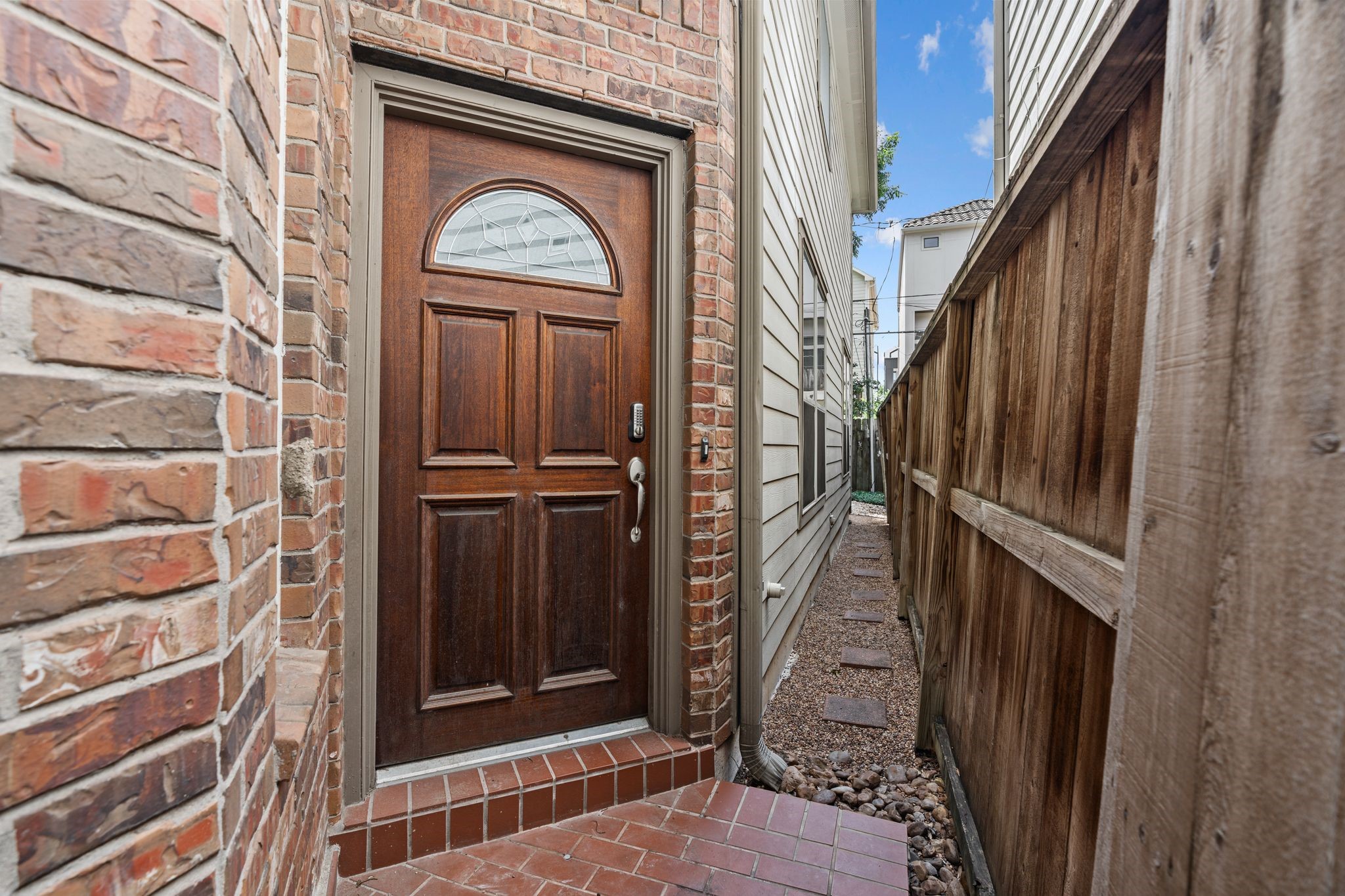 4223 Rose Street Houston, TX 77007 - Photo 37 of 40 Front door is behind a locked front entry gate