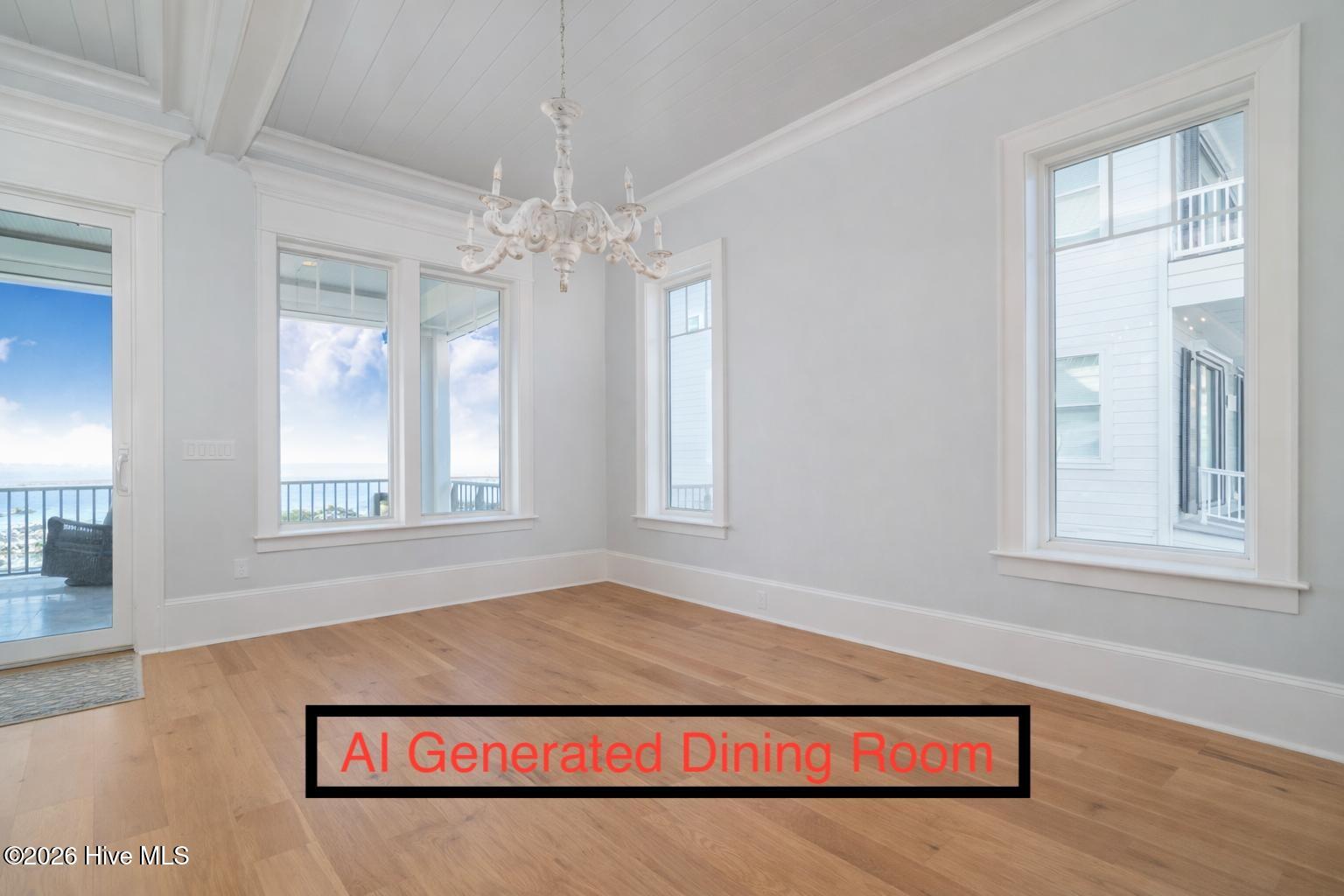 205 Back Street Newport, NC 28570 - Photo 37 of 101 AI Generated Dining Area