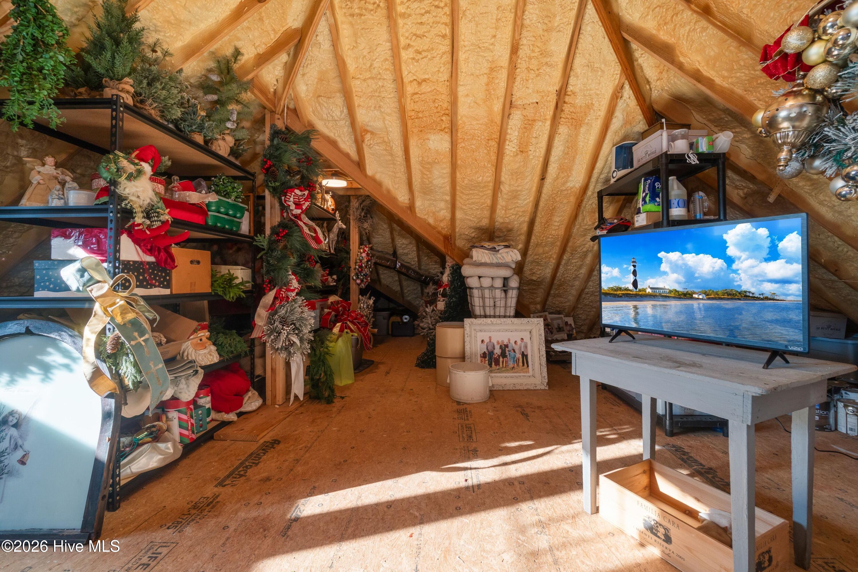 205 Back Street Newport, NC 28570 - Photo 79 of 93 Unfinished Attic with Elevator Access