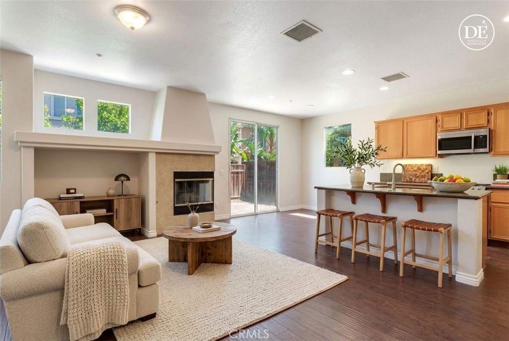 11140 Bridgepoint Court Riverside, CA 92505 - Photo 9 of 33 Furnishings digitally added Familyroom view of kitchen
