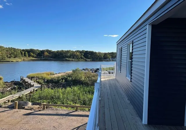 a view of a lake with a floor