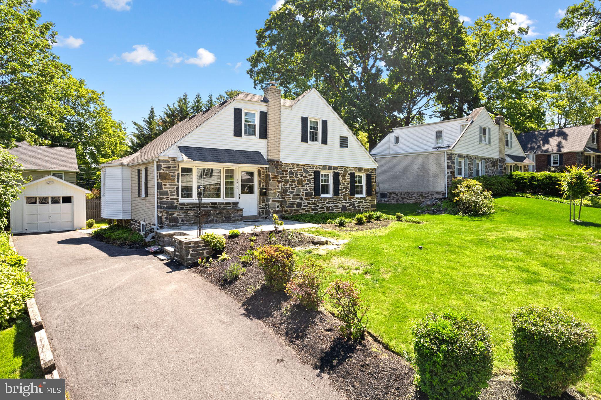 13 Rodney Road Bryn Mawr, PA 19010 - Photo 2 of 45 Exterior Front w/Driveway & Detached Garage