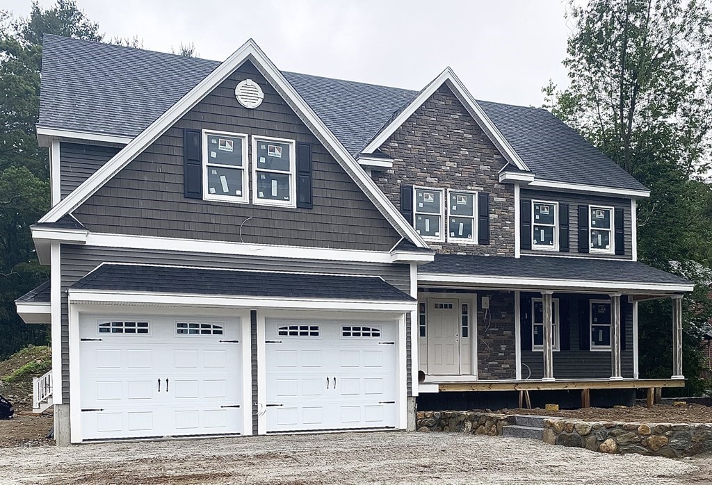 a front view of a house