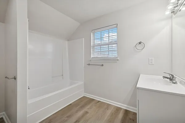 a view of outdoor space with deck and yard