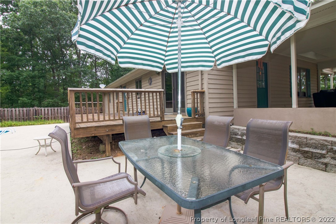 144 Manor Road Carthage, NC 28327 - Photo 21 of 47 a balcony with table and chairs