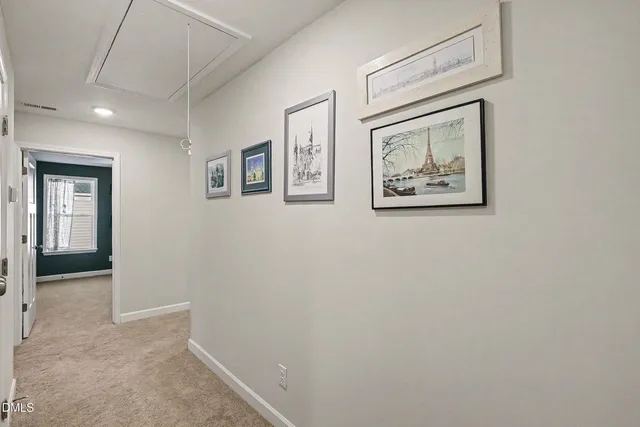 a view of a hallway with a hallway