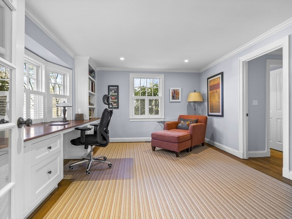 35 Lehigh Road Wellesley, MA 02482 - Photo 13 of 23 a living room with furniture and a wooden floor