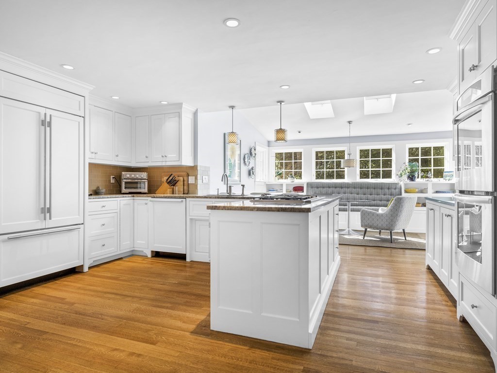 35 Lehigh Road Wellesley, MA 02482 - Photo 4 of 23 a kitchen with stainless steel appliances granite countertop a sink and cabinets