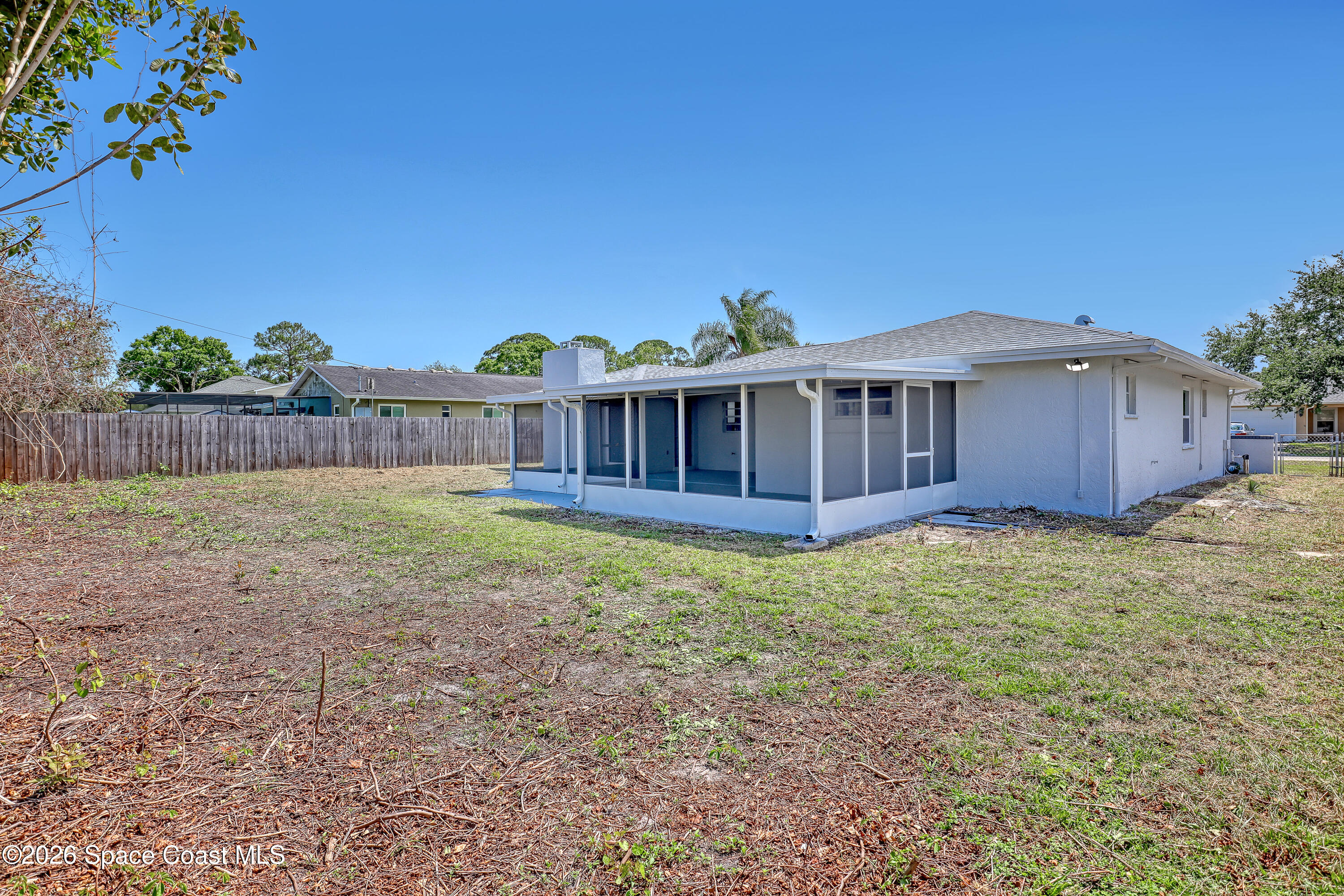 999 Castile Road Southeast Palm Bay, FL 32909 - Photo 34 of 45 Same Spacious backyard