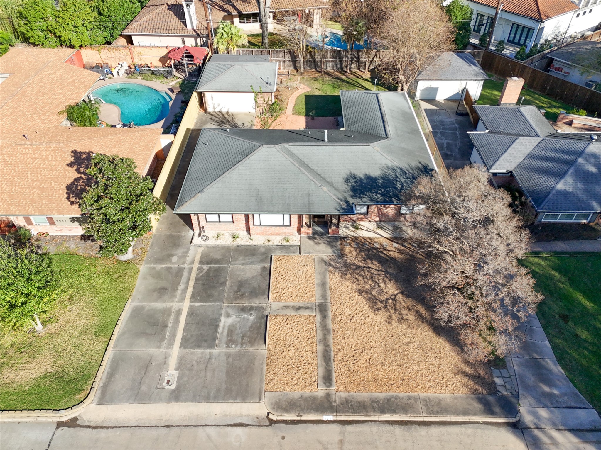 4614 Merwin Street Houston, TX 77027 - Photo 37 of 49 Aerial View 2