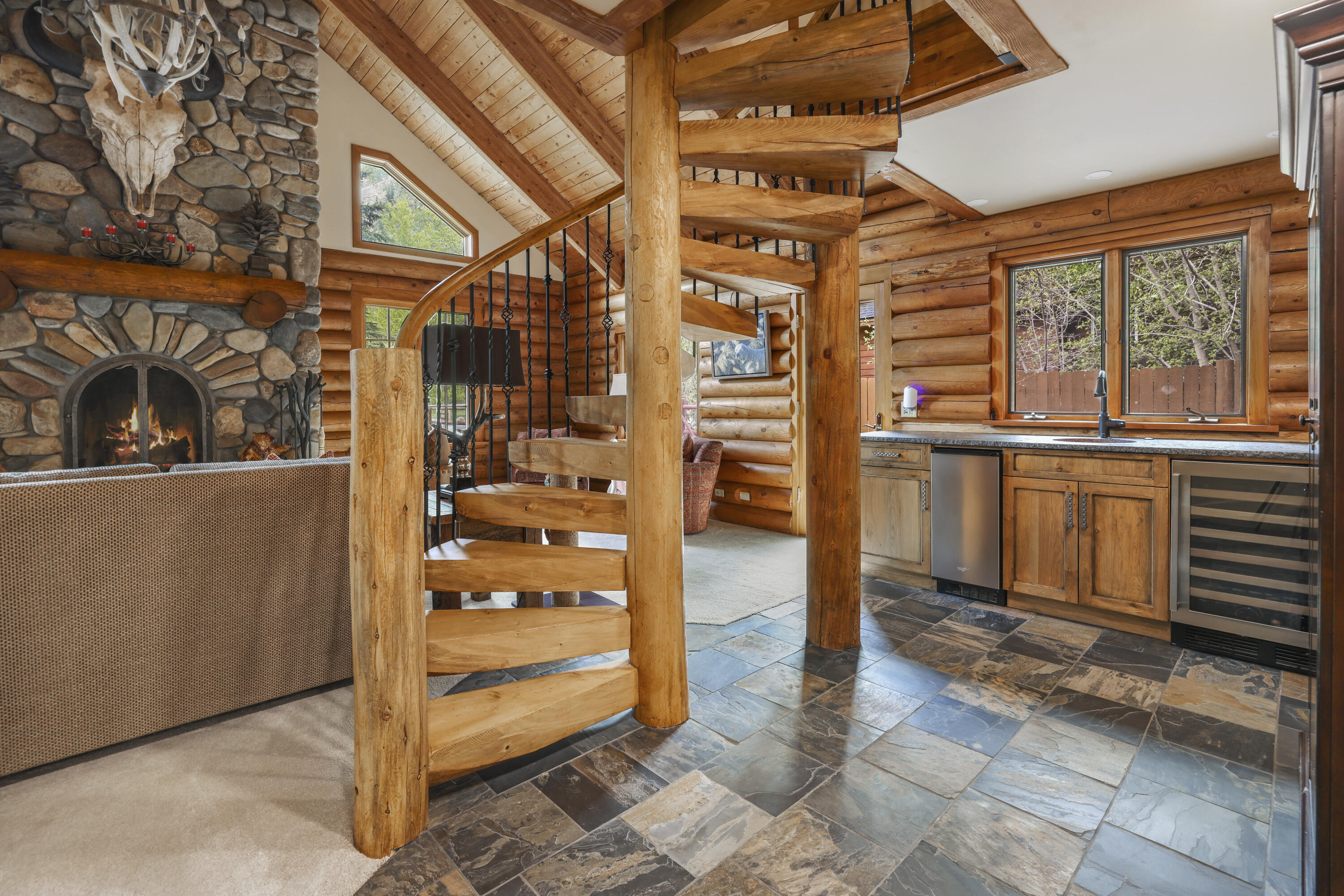 1111 Red Elephant Drive Hailey, ID 83333 - Photo 27 of 54 New Custom Log Staircase