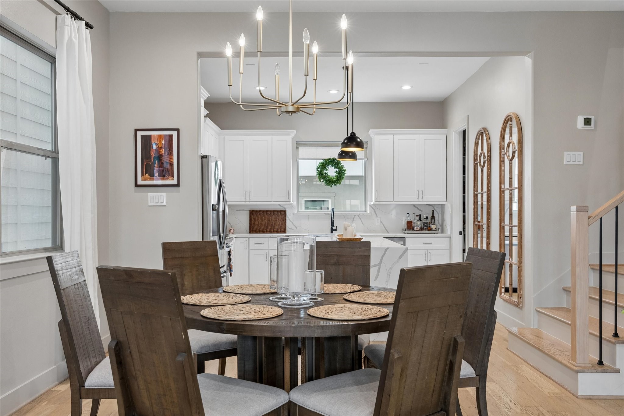2407 Bevis Street Houston, TX 77008 - Photo 10 of 34 a view of a dining room with furniture