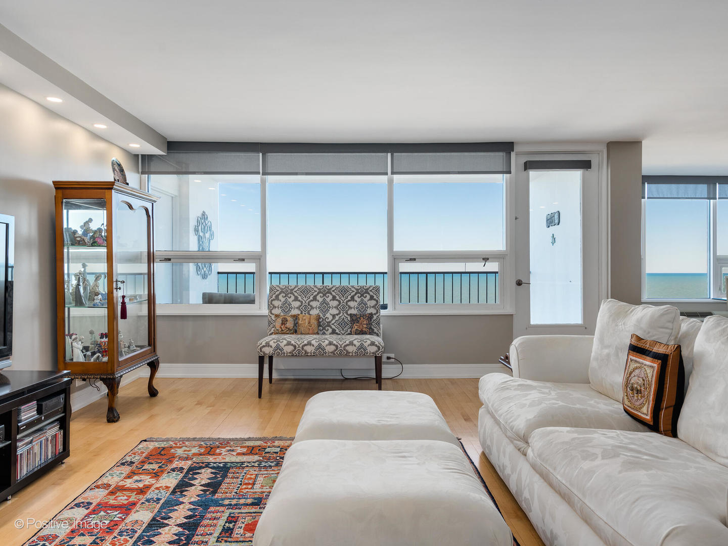 5733 North Sheridan Road, Unit 22C Chicago, IL 60660 - Photo 2 of 29 a living room with furniture and a rug