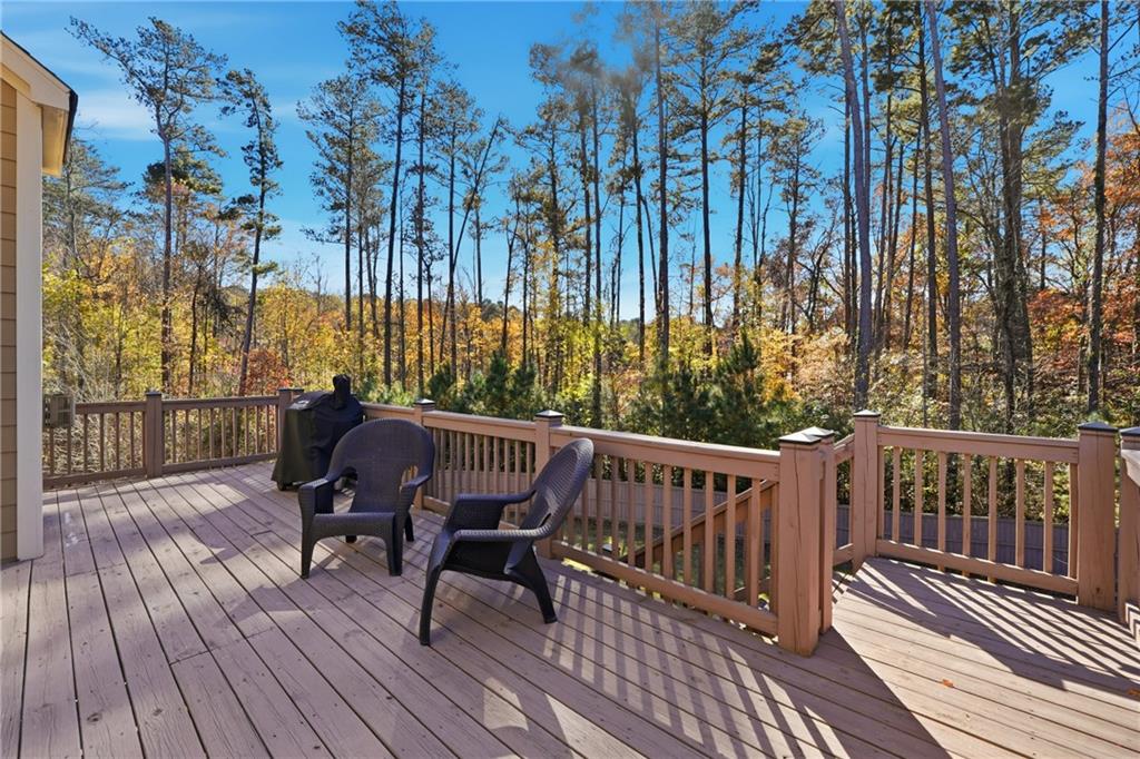 4409 Talisker Lane Acworth, GA 30101 - Photo 47 of 61 a view of a chairs on wooden deck