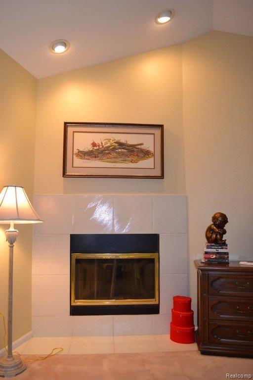 1034 Bluebird Drive, Unit 34 Rochester, MI 48307 - Photo 12 of 26 Master Fireplace